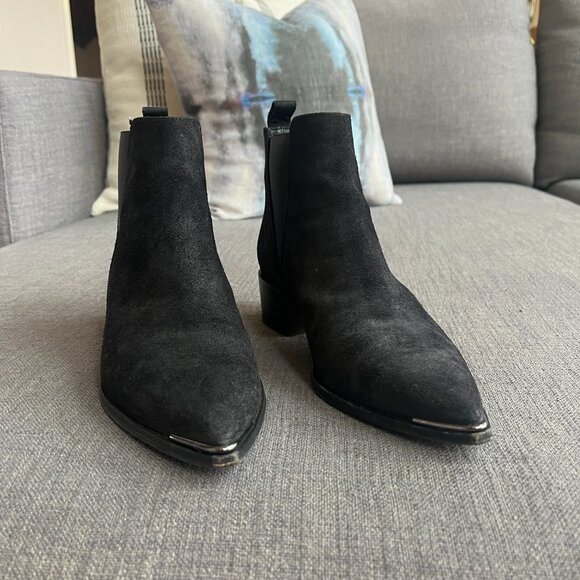 Acne Studios Suede Jensen Ankle Chelsea Boots Black women's size 7/37 Used - Picture 4 of 11